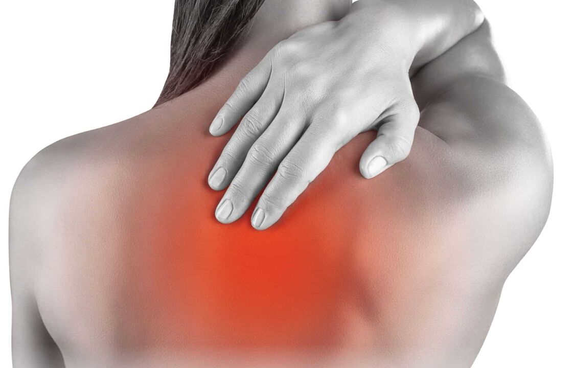 Réckschmerzen mat Osteochondrose vun der Wirbelsäule