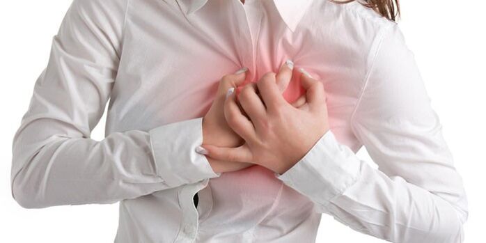 Schmerz am Sternum als Kontraindikatioun fir Ausübung bei Gebärmutterkierper Osteochondrose